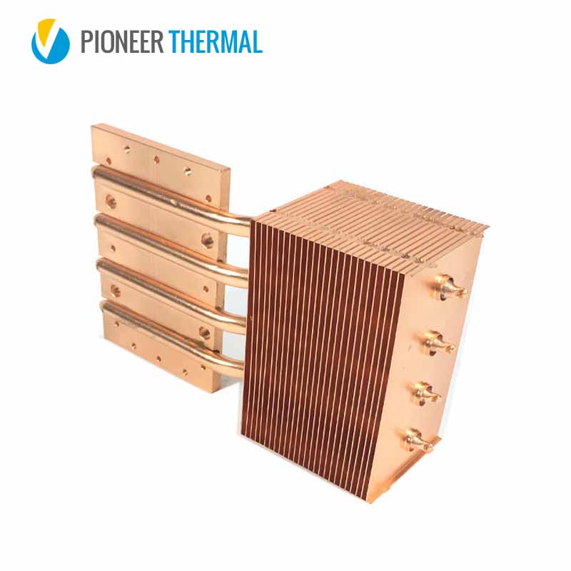 custom copper pipe heat sink